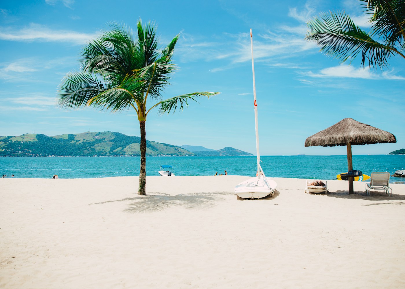 Tropical Antigua landscape